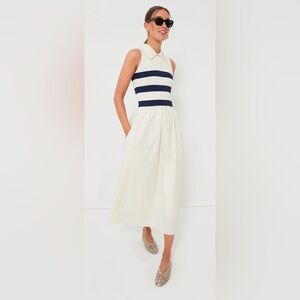 Tuckernuck Ivory Stripe Marina Dress (Small)